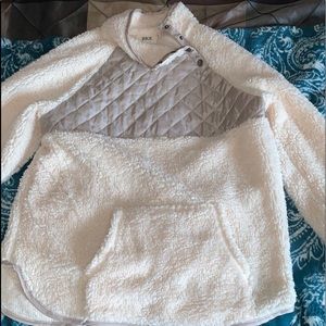 Softest, brand new button Sherpa from Buckle